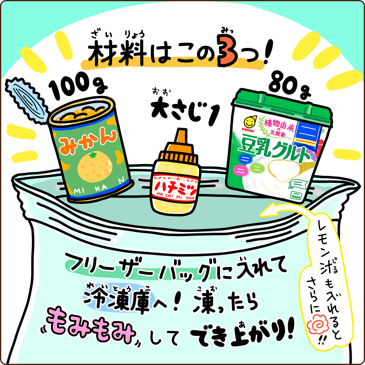 みかんのフローズン豆乳グルト 03