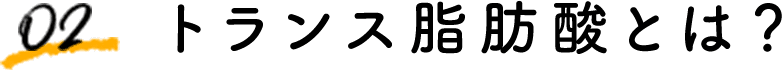 02 トランス脂肪酸とは？